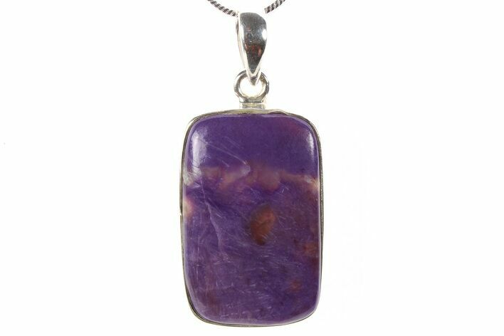 Siberian Charoite Pendant (Necklace) - Sterling Silver #265220